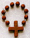 Brown Plastic Rosary Ring