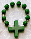 Green Plastic Rosary Ring