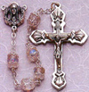 Double Capped Crystal Glass Bead rosary