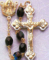 Women's Crystal Gift Rosary, Garnet