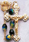 Women's Crystal Gift Rosary, Jet