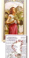St Agatha Chaplet with Prayer Card