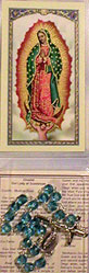 Our Lady of Guadalupe Chaplet with Prayer Card