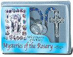 Rosary of the Mysteries with Blue Crystal