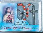 St Therese Rose Petal Rosary
