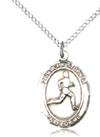 Track & Field Sterling Silver Sports Medal
