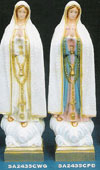 Our Lady of Fatima White Vinyl Statue