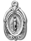 1 Inch Mother Mary Sterling Silver Medal