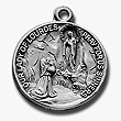 Our Lady of Lourdes Round Medal