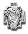 Sterling Silver Head of Christ Medal