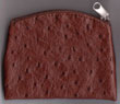 Ostrich Skin Pattern Brown Rosary Case