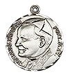 1 Inch Pope John Paul II Sterling Silver Medal
