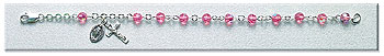 5 mm Sterling Silver Rose Bracelet