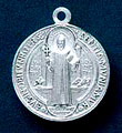 St. Benedict Vintage Silver Medal