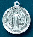 St. Benedict Vintage Silver Medal
