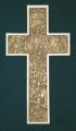 Alabaster True Church Byzantine Cross - 12-Inch