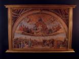 57 x 38 Inch Disputation Over the Eucharis by Raphael Florentine Plaque