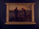 42 x 30 Inch The Angelus by Millet Florentine Plaque