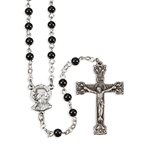 4 mm Genuine Onyx Rosary with Round Beads