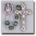 Oval Bead Light Grey Rosary