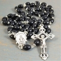 Italian Black Wood Rosary