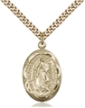 Our Lady of Guadalupe Gold Filled Medal on Gold Chain