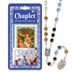 St Michael Multi-Color Chaplet with Prayer Card