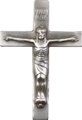 Pewter Crucifix Visor Clip