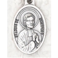 St. Louis de Montfort Oxidized Oval Medal