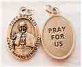 Pope Francis Pray For Us Oxidized Oval Medal