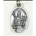 St. Hubert Oxidized Oval Medal