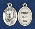 St. John XXIII Oxidized Oval Medal