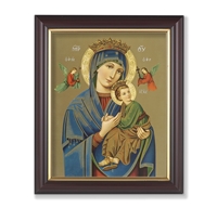 Our Lady of Perpetual Help Framed Art - Walnut Frame