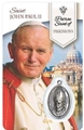 St. John Paul II - Parkinson's Healing Wallet card with Medal