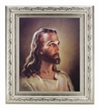Silver Framed Head of Christ Print