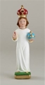 Infant of Prague Statue with Plaster Crown - 8-Inch