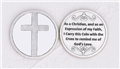 Silver Plated Cross in My Pocket Prayer Coin