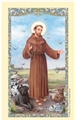 Saint Francis - Prayer for my Pet - Laminated Prayer Card