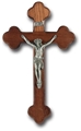 10-Inch Walnut and Pewter Wall Crucifix