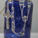 Glass Bead Vitrail Ladder Rosary