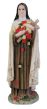 St. Therese Ceramic Hand-Painted Statue - 8 Inch