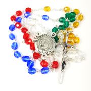 St. Teresa World Mission Crystal Bead Rosary