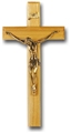 12-Inch Thick Oak & Museum Gold Crucifix