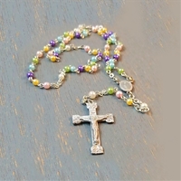 17.5-Inch Multicolored Pearl Rosary