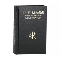 The Mass with Prayers Illustrated - Black Cover