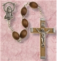 21-inch Natural Wood Bead Rosary