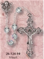Aurora Borealis Glass Bead Rosary - Vitrail