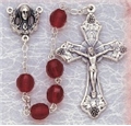 Women's Garnet Glass Bead Rosary