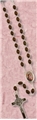 Brown Oval Bead St Benedict Rosary