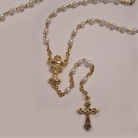 17 inch Communion Pearl Rosary